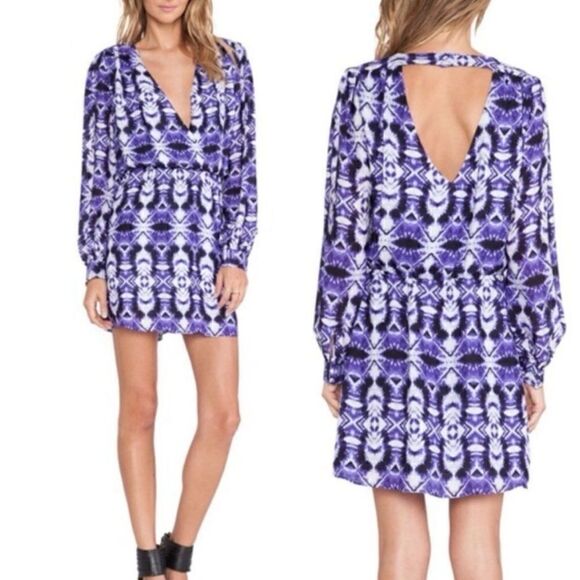 Parker Lila Silk Long Dress - Picture 1 of 10